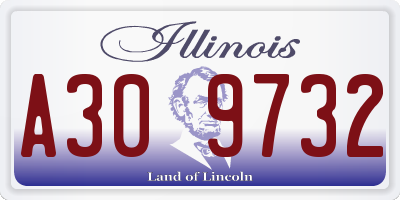 IL license plate A309732