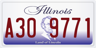 IL license plate A309771