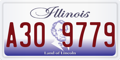 IL license plate A309779