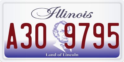 IL license plate A309795