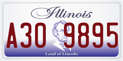 IL license plate A309895