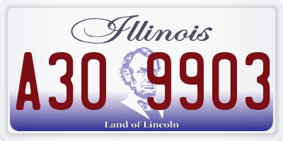 IL license plate A309903