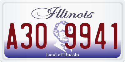 IL license plate A309941