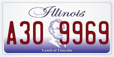 IL license plate A309969