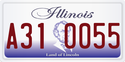 IL license plate A310055