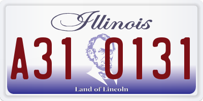 IL license plate A310131