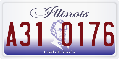 IL license plate A310176