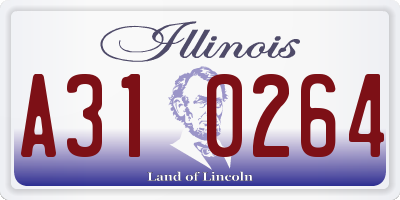 IL license plate A310264