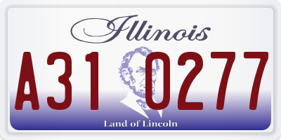 IL license plate A310277