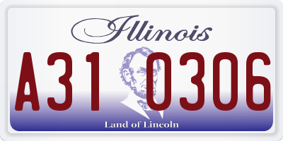 IL license plate A310306