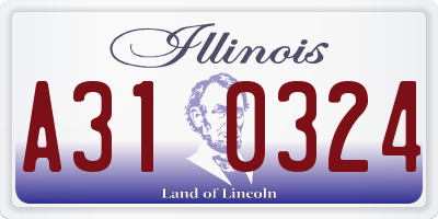 IL license plate A310324
