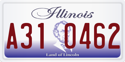 IL license plate A310462