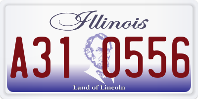 IL license plate A310556