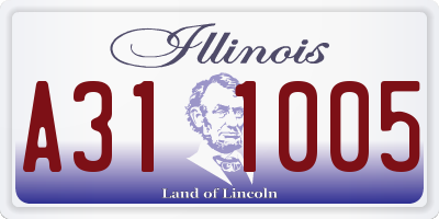 IL license plate A311005