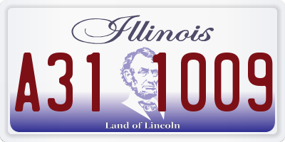 IL license plate A311009