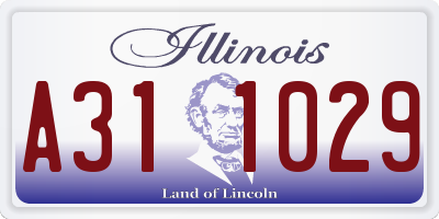 IL license plate A311029