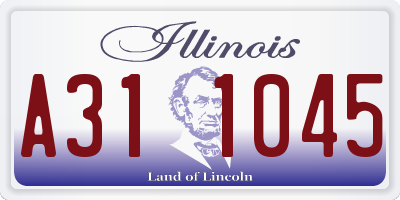 IL license plate A311045