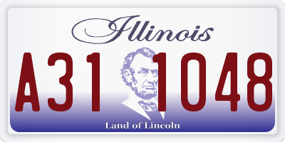IL license plate A311048
