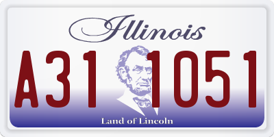 IL license plate A311051