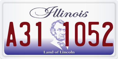 IL license plate A311052