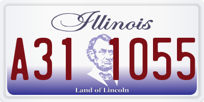 IL license plate A311055