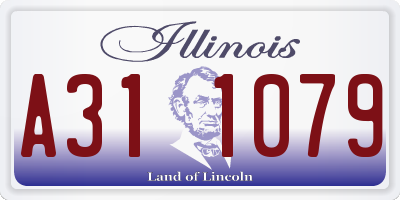 IL license plate A311079