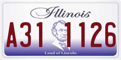 IL license plate A311126