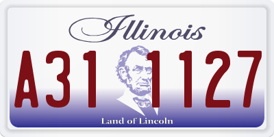 IL license plate A311127