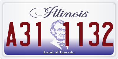 IL license plate A311132