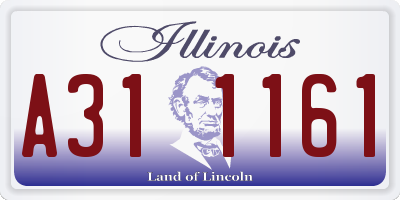 IL license plate A311161