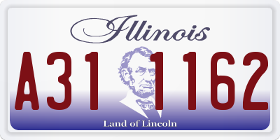 IL license plate A311162
