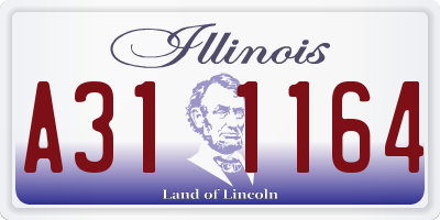 IL license plate A311164