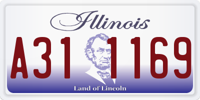 IL license plate A311169