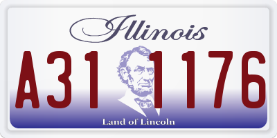 IL license plate A311176