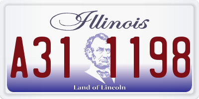IL license plate A311198