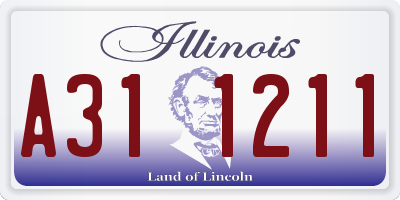 IL license plate A311211