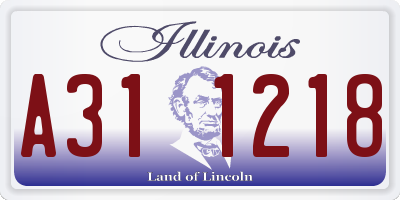 IL license plate A311218