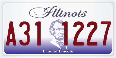 IL license plate A311227