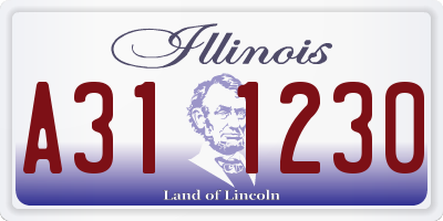 IL license plate A311230