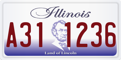 IL license plate A311236