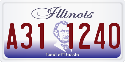 IL license plate A311240