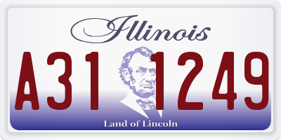 IL license plate A311249