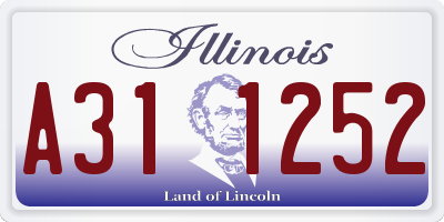IL license plate A311252