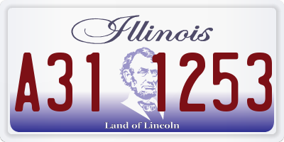 IL license plate A311253