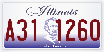 IL license plate A311260