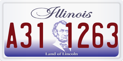 IL license plate A311263