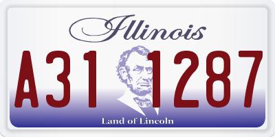IL license plate A311287