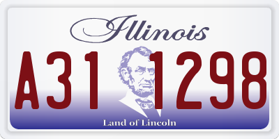 IL license plate A311298