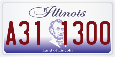 IL license plate A311300