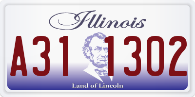 IL license plate A311302